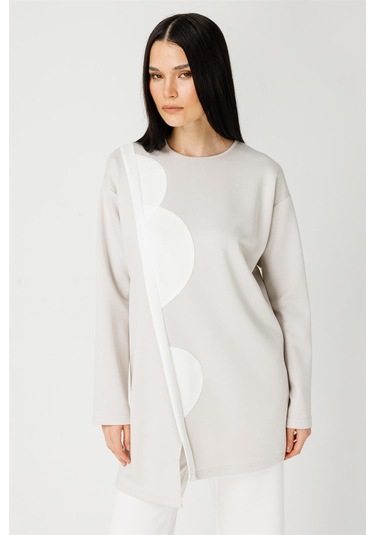 Oysh Kumaş Pantolon Bluz Takım Taş-taş Taş