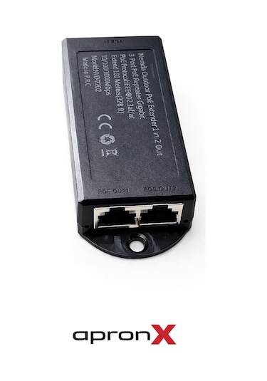 Nvd-2202 10/100/1000 1 In 2 100m Gigabit Poe Repeater Extender