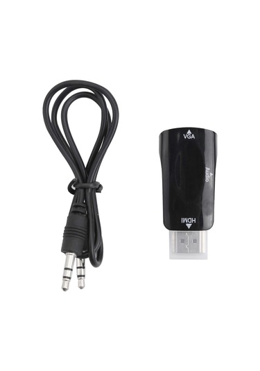 Pc, Dizüstü Bilgisayar, Dvd Ve Masaüstü Bilgisayarlar İçin Vga Dönüştürücü Altın Kaplama 3,5 Mm Ses Kablosu - Uyumlu - Kaiyi