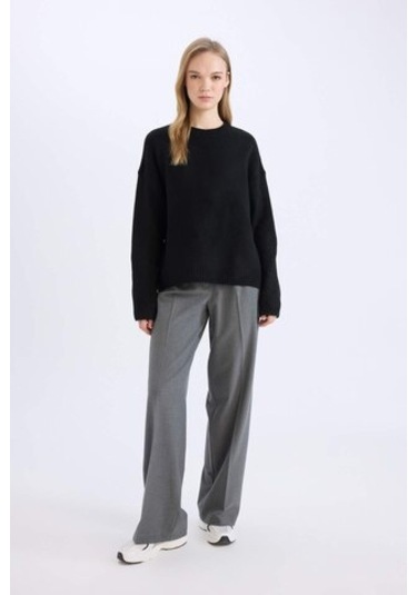 DeFacto Standart Boy Kumaş Pantolon Wide Leg Geniş Bol Paça Basic Düz Yüksek Bel C6402AX25SPAR61 DeFacto Standart Boy Kumaş Pantolon Wide Leg Geniş Bol Paça Basic Düz Yüksek Bel C6402AX25SPAR61