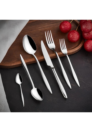 Arow Monaco 36 Parça 6 Kişilik Çatal Bıçak Kaşık Seti Inox