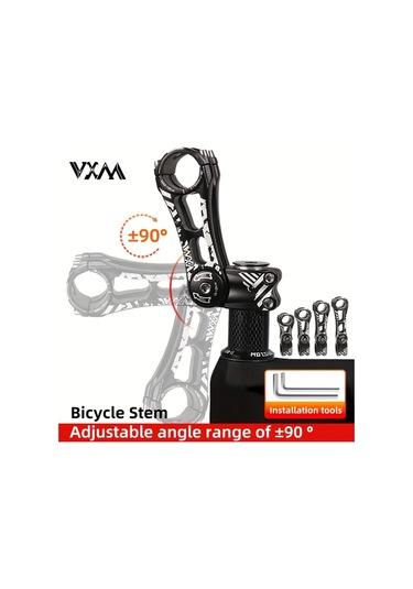 Motion003 Vxm Ayarlanabilir Bisiklet Stem 31 8mm İle 145mm Arasinda 90 Derece Araligi Siyah Aluminyum Alasimli Dag Ve Yol Bisikletleri Icin Altın