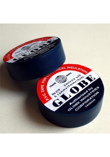 Globe Siyah İzole Bant 50 Adet 5 Paket Elektrik Bantı