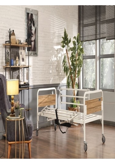 Medikal 2 Motorlu Elektrikli Hasta Karyolası Yatağı Yatak Dahil Abs