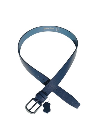 Efluce Erkek Hakiki Deri Kemer 4cm Lacivert