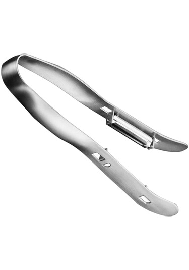 Homyl Paslanmaz Çelik Sebze, Kuşkonmaz Çift Soyucu Mutfak Gümüş