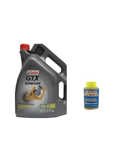 Castrol GTX 10W-40 A3/B4 Yarı Sentetik Motor Yağı 4 L + Cam Suyu 80 ML