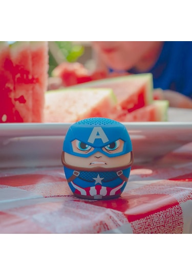 Bitty Boomers Marvel Captain America Figürlü Lisanslı Mini Bluetooth Hoparlör