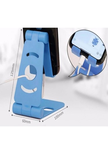 Masaüstü Katlanabilir Telefon Tablet Standı Mc-320 Akrobat Siyah Belirtilmemiş Torpido Üstü Plastik