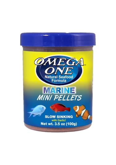 Omega One Marine Mini Pellets 270ml 100gr Deniz Balık Yemi Prof