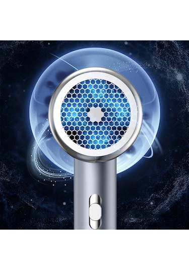 Skycity Ev Ve Salonda Kullanım İçin Mor 220v Avrupa Standartlı 1600w Lüx Fön Makinesi - Mavi Işık İyon Teknolojisi İle Saç Koruma, 3 Derece Isı Ayarı Ve Konsantratör Ağızlıklı