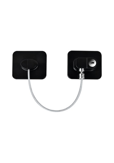 Reedark Bebek Güvenlik Kilidi - Buzdolabı, Dolap Ve Çekmeceler İçin Yapışkanlı Kilit Siyah