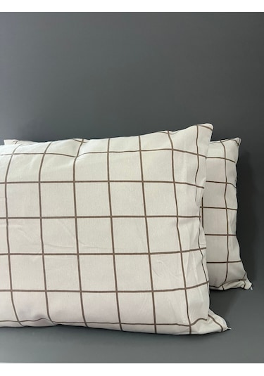 Pamuklu 2 Adet Fermuarlı 50x70 Cm Yastık Kılıfı