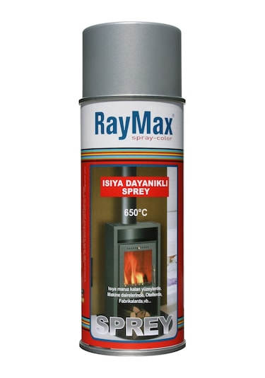 Raymax Isıya Dayanıklı Sprey Boya Gri 400Ml