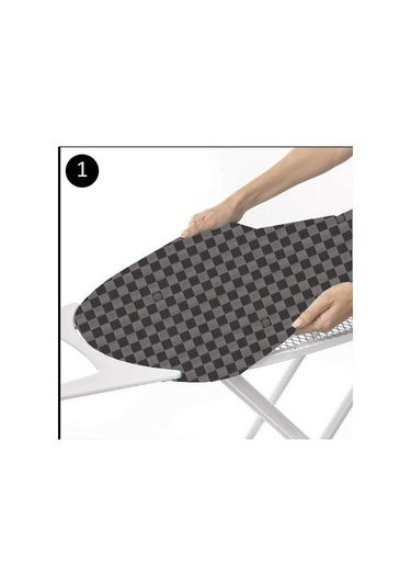 King Ütü Masası Kılıfı Gri 52 x 140