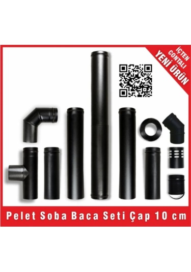 Ers Baca Pelet Baca Boru Seti Ø 100 Mm İçten Contalı , Muflu