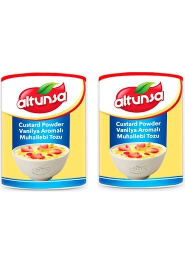 Altunsa Custard Powder Vanilya Aromalı Muhallebi Tozu 2 x 250 G