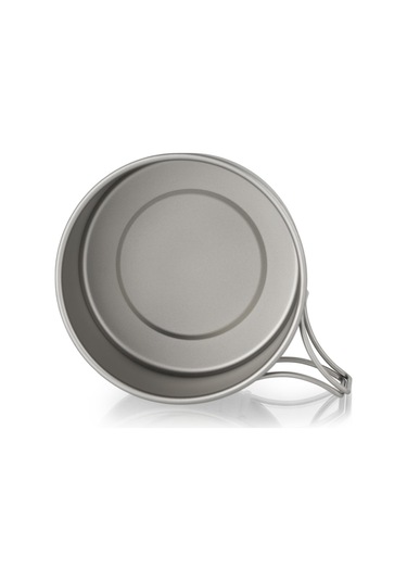 Açık Kamp Yürüyüş İçin Lixada Titanyum Kase Katlanır Kolları Akşam Yemeği Gıda Kabı M - 550ml Çok Renkli