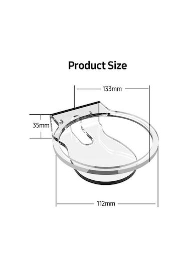 Fastbuy Echo Dot 4 Şeffaf Akrilik Tutucu, Duvar Kabloları Gizle, Kolay Kurulum, Ses Kalitesini Korur