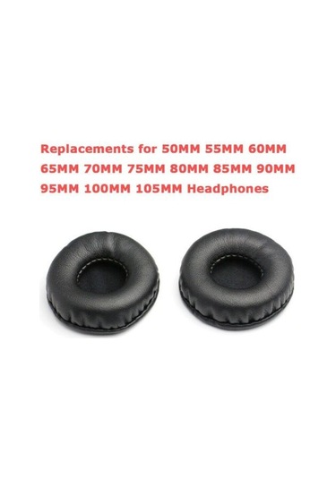 Reedark "80mm Yumuşak Köpük Kulak Yastığı - Hdj500, H800, Mdr-v55ws İçin Rahat Ve Ses Kalitesini Artıran Yedek Parça" Siyah