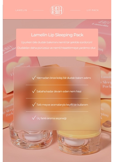 Yoğun Nemlendirici Gece Dudak Maskesi Lip Sleeping Pack Mango