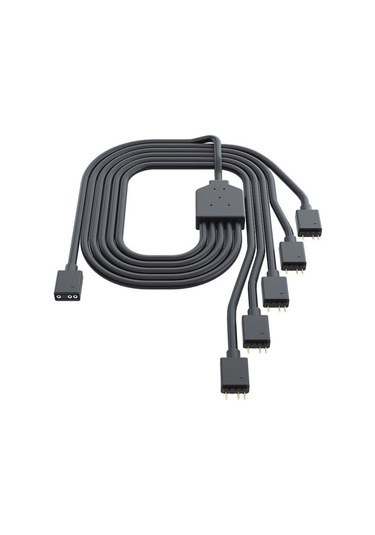 Cooler Master 1 İla 5 3pın 5 V Rgb Fan Adaptör Kablosu Comter Kasa Fan Bağlantı Kablosu Uyumlu Argb Msı Asus İçin