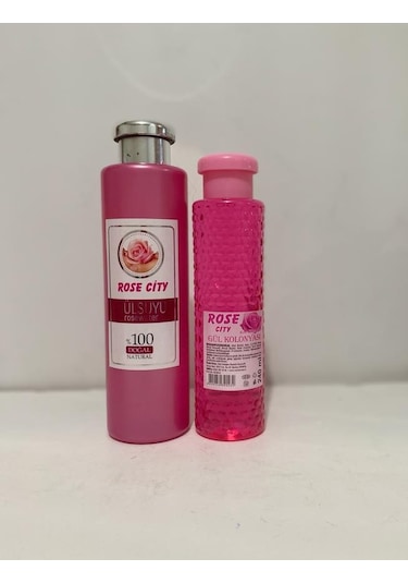 Rosecity  %100 doğal Gül Suyu 380 ml  + Gül Kolonyası 240 ml