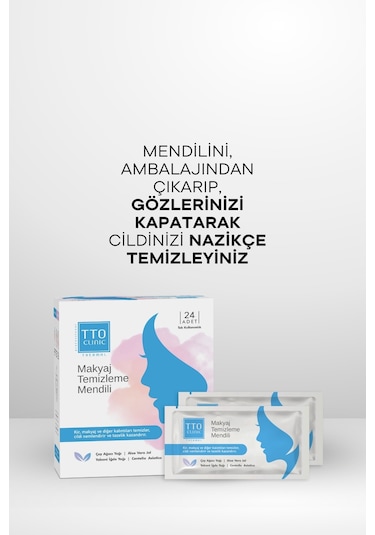 Tto Clinic Makyaj Temizleme Mendili 24'lü