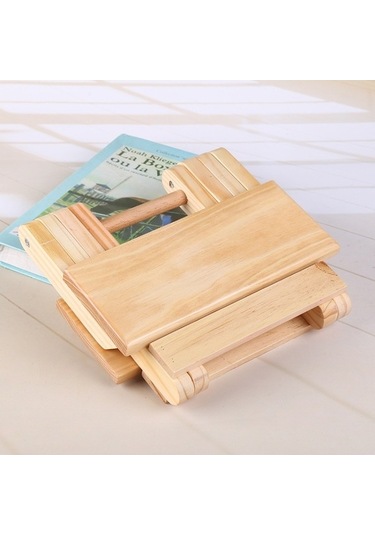 Novahub Taşınabilir Ahşap Katlanır Tabure Balıkçı Sandalye 24x18x19cm, Komik Tasarım Çok Renkli