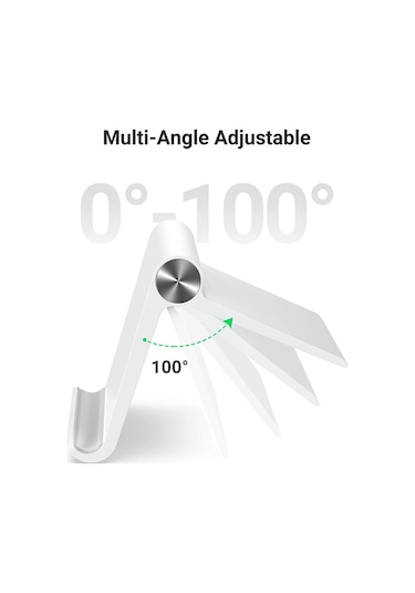 Cbtx Ugreen 50748 İpad Pro 11 İle Uyumlu Telefon Tutucu İpad Mini 6 Air İphone 13 Pro Max Galaxy S21 - Beyaz