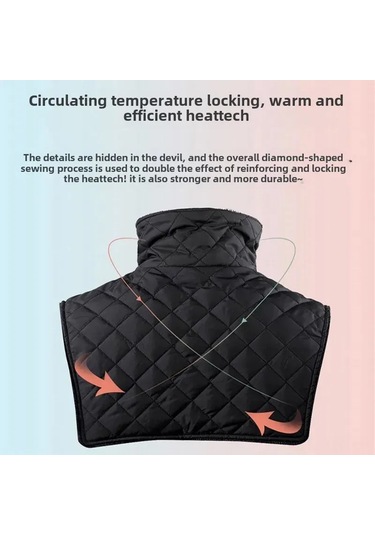 Xiyyadms Motosiklet Kışlık Kolluk: Islaklastırılmış Yün Döşeme, Rüzgar Engellici, Boyun Ve Gövde Isısı Sağlar - Siyah, Tek Boyut