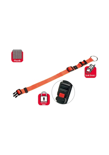Karlie Ki̇li̇tli̇ Boyun Tasma Xs 20-35 Cm Turuncu