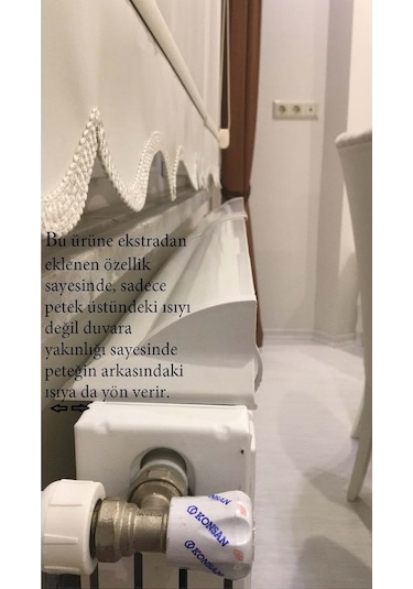 Isıyay Petek Üstü Isı Yönlendirici Ayarlanabilir 40-70 CM