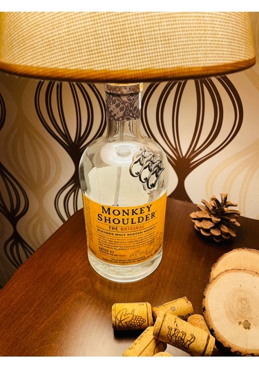 Monkey Shoulder Şık Tasarımlı Abajur Gold