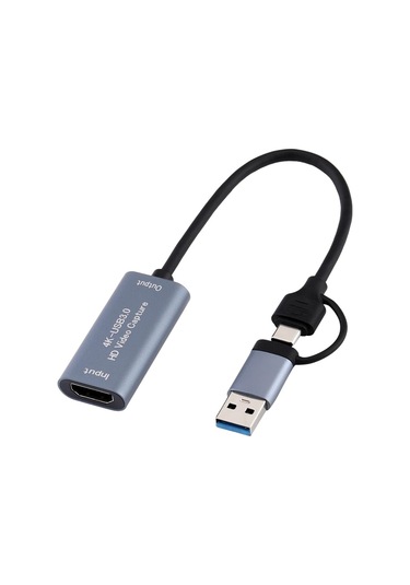 2 İnç 1 2k 50fps Usb3.0 Tip C Hdmıcompatible Video Çeker Kart Telefon Oyunu Web Yayını Kursu Video Kurulu