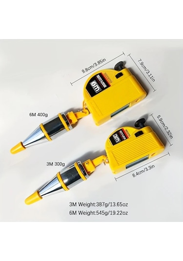 Elmpaly 1 Adet Manyetik Çekül 3 Metre İpliği İle Mimarlar İnşaat Ustaları İçin