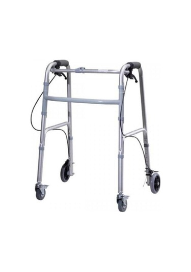 Medikaltec Frenli Yürüteç Tekerlekli Katlanır Walker A 1022 Tekerlekli Katlanır Yürüteç