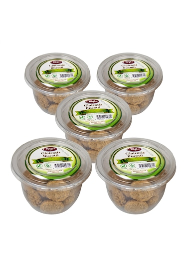 Glutensiz Biscotti Premium Tohum Çeşitli 80 Gr 5 Li