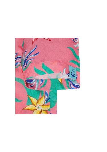 Anemoss Mercan Desenli %100 Viskon Yumuşak Nefes Alabilir Kumaşlı Erkek Gömlek Çok Renkli