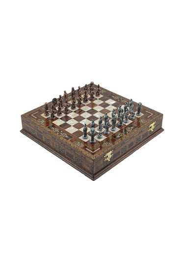 Gifthome Metal Satranç Takımı-seti küçük osmanlı ve bizans antik san