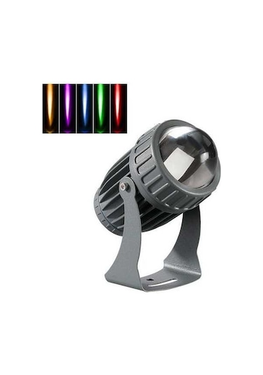 Tongxida 10w Tek Işın Led Spot Dış Mekan Su Geçirmez Aydınlatma Sütun Lambası Uzaktan Kumandalı Renk: 5'den 1'i Seç Diğer