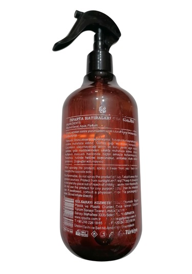 Isparta Hatıraları Oda Spreyi 500ml Çiçeksi