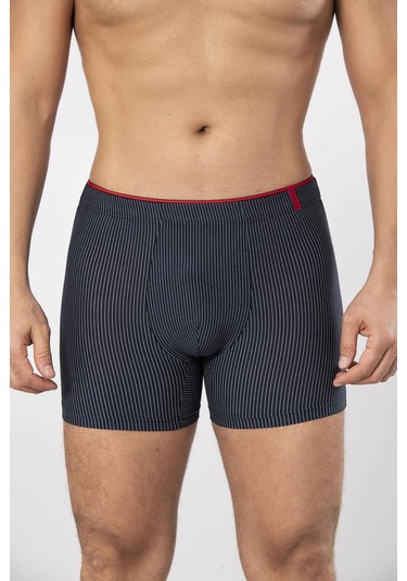 Weweus Lacivert Pamuk Elastan Çizgili Boxer 14921 Lacivert