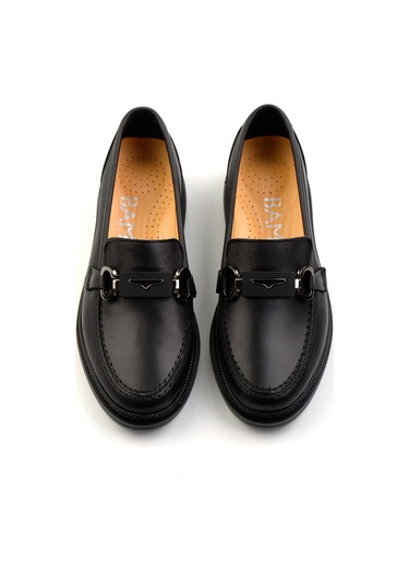 Siyah Hakiki Deri Kadın Casual Ayakkabı K01300400503 Siyah