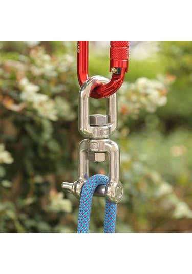 Novahub M10 Paslanmaz Çelik Dönen Zincir Kanca, Boyut:m10 360 Derece Dönen Halka Bağlantı Çok Renkli