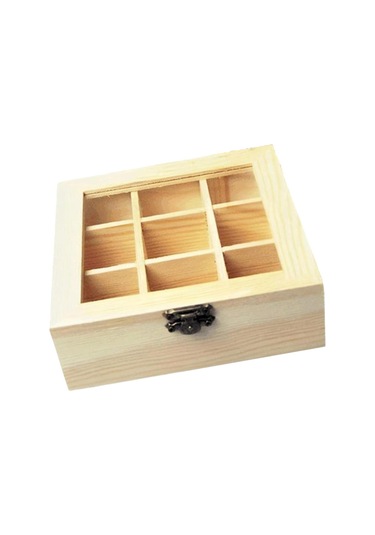 Homyl Çay Kutusu Organizatör, Konteyner Organizatör Depolama Kahverengi