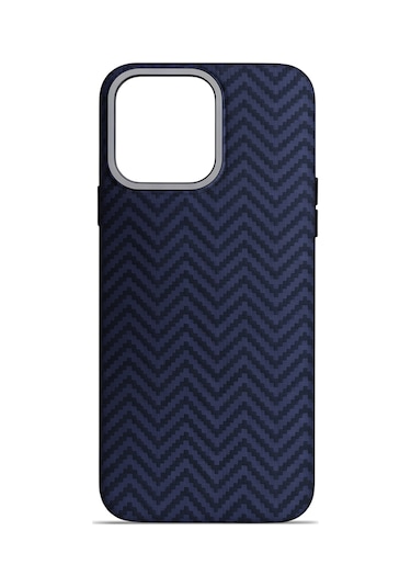 Aether Carbon Apple Uyumlu iPhone 15 Magsafe Karbon Kılıf Deep Navy Pulse Deep Navy Pulse