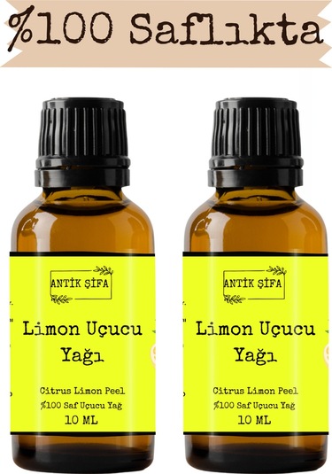 %100 Saf Limon Kabuğu Yağı - 2 X 10 Ml 20 ML