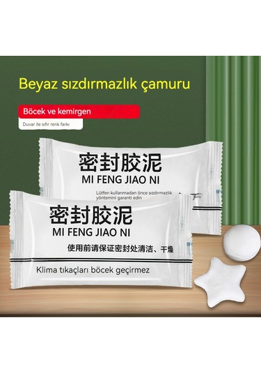 Ev Boru Sızdırmazlık Çamuru Duvar Dolum Duvarı Klima Delik Sızdırmazlık Çamur Yapıştırıcısı Yaklaşık 30g/adet 10