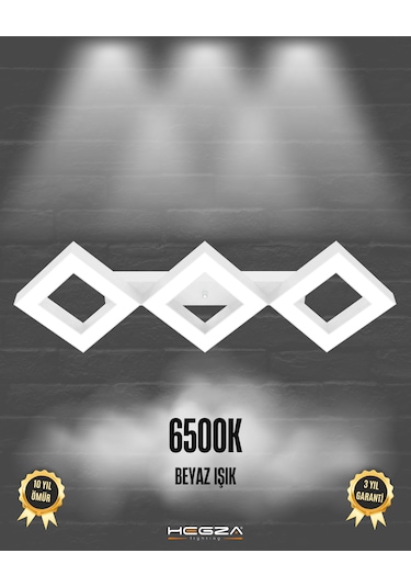 Amigo Beyaz Kasa, Beyaz Işık Modern Plafonyer Led Avize Beyaz